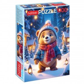 Пазл картонный 1000 элементов АССОРТИ, 10 дизайнов, 480х680 мм, HATBER