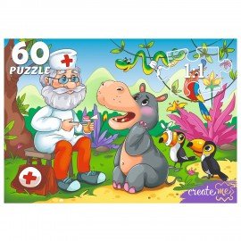 Пазл картонный "МАКСИ-ПАЗЛЫ", АССОРТИ, 180х125х40 мм, РК