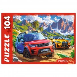 Пазл картонный "МАКСИ-ПАЗЛЫ", АССОРТИ, 180х125х40 мм, РК