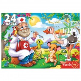 Пазл картонный "МАКСИ-ПАЗЛЫ", АССОРТИ, 180х125х40 мм, РК