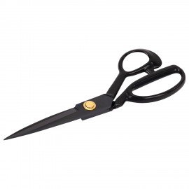 Ножницы портновские 240 мм, КЛАССИЧЕСКИЕ,черные,ручки с силиконовым покрытием, ОСТРОВ СОКРОВИЩ, 665598