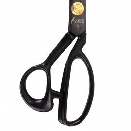 Ножницы портновские 240 мм, КЛАССИЧЕСКИЕ,черные,ручки с силиконовым покрытием, ОСТРОВ СОКРОВИЩ, 665598