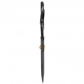 Ножницы портновские 240 мм, КЛАССИЧЕСКИЕ,черные,ручки с силиконовым покрытием, ОСТРОВ СОКРОВИЩ, 665598