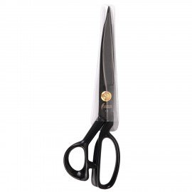 Ножницы портновские 290 мм, КЛАССИЧЕСКИЕ,черные,ручки с силиконовым покрытием, ОСТРОВ СОКРОВИЩ, 665599