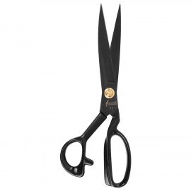 Ножницы портновские 290 мм, КЛАССИЧЕСКИЕ,черные,ручки с силиконовым покрытием, ОСТРОВ СОКРОВИЩ, 665599