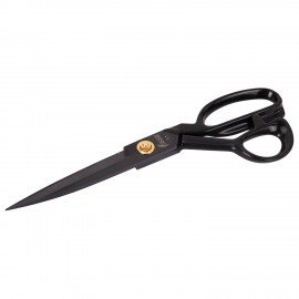 Ножницы портновские 290 мм, КЛАССИЧЕСКИЕ,черные,ручки с силиконовым покрытием, ОСТРОВ СОКРОВИЩ, 665599