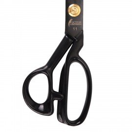 Ножницы портновские 290 мм, КЛАССИЧЕСКИЕ,черные,ручки с силиконовым покрытием, ОСТРОВ СОКРОВИЩ, 665599