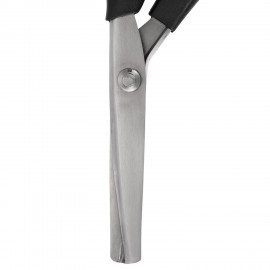 Ножницы портновские ФИГУРНЫЕ ЗИГЗАГ 240 мм, черные, пластиковые ручки, ОСТРОВ СОКРОВИЩ, 665600