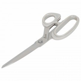 Ножницы портновские 230 мм, КЛАССИЧЕСКИЕ, серые, пластиковые ручки, ОСТРОВ СОКРОВИЩ, 665602