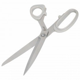 Ножницы портновские 230 мм, КЛАССИЧЕСКИЕ, серые, пластиковые ручки, ОСТРОВ СОКРОВИЩ, 665602