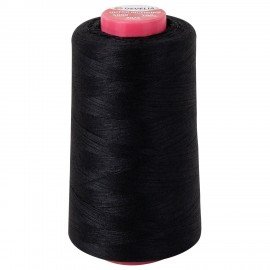Швейные нитки 40/2 5000 ярдов, черные, DEVELIA, 665621