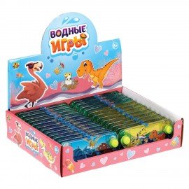 Водный тетрис колечки 15,5х7х2 см, АССОРТИ, дисплей, 1TOY, Т24409