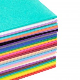 Пористая резина/фоамиран А4, 2мм, 30л, 30цв, яркие цвета, ОСТРОВ СОКРОВИЩ, код 1С, 665664