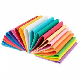 Пористая резина/фоамиран А4, 2мм, 20л, 20цв, пастельные цвета, блестки, ОСТРОВ СОКРОВ, 665665