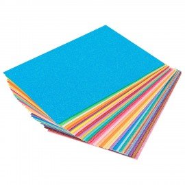 Пористая резина/фоамиран А4, 2мм, 30л, 30цв, яркие цвета, блестки, ОСТРОВ СОКРОВИЩ, к, 665666