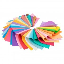 Пористая резина/фоамиран А4, 2мм, 30л, 30цв, яркие цвета, блестки, ОСТРОВ СОКРОВИЩ, к, 665666