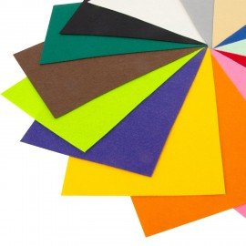 Фетр жесткий А4, 1мм, 15л, 15цв, плотность 160 г/м, ОСТРОВ СОКРОВИЩ, 665668