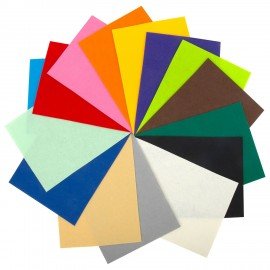 Фетр жесткий А4, 1мм, 15л, 15цв, плотность 160 г/м, ОСТРОВ СОКРОВИЩ, 665668