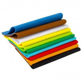 Фетр мягкий утолщенный А4, 2мм, 10л, 10цв, плотность 250 г/м, ОСТРОВ СОКРОВИЩ, 665669