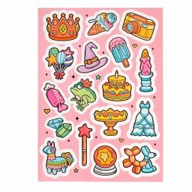 Набор ЮНОГО ХУДОЖНИКА "ПРИНЦЕССА" для рисования и творчества в кейсе ЮНЛАНДИЯ, 75 предметов, 665673