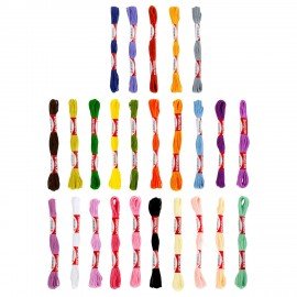 Нитки для вышивания (мулине), Набор 25 цветов, 10 м, хлопок, DEVELIA (Девелиа), 665678