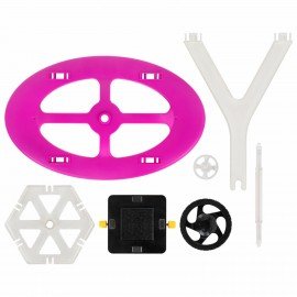 Магнитный конструктор MAGNETIC BLOCKS, 100 деталей, 2 колесные базы, карусель, BRAUBE, 665720