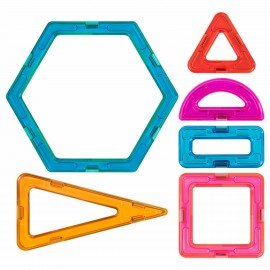 Магнитный конструктор MAGNETIC BLOCKS, 100 деталей, 2 колесные базы, карусель, BRAUBE, 665720