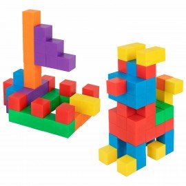 Магнитный конструктор MAGNETIC CUBES "КУБИЧЕСКИЙ", 72 магнитных кубика, BRAUBERG KIDS, 665724