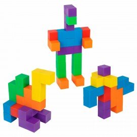 Магнитный конструктор MAGNETIC CUBES "КУБИЧЕСКИЙ", 72 магнитных кубика, BRAUBERG KIDS, 665724