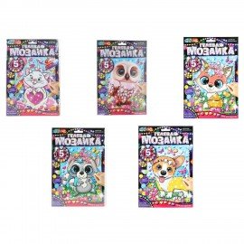 Набор для создания аппликации из гелевой мозаики, 17х23 см, АССОРТИ, МУЛЬТИ АРТ