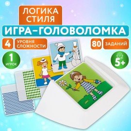Настольная логическая игра IQ ТРЕНИНГ "Логика стиля", 1TOY, Т25561