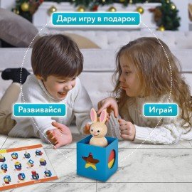 Настольная логическая игра IQ ТРЕНИНГ "Умный кролик", 1TOY, Т25564