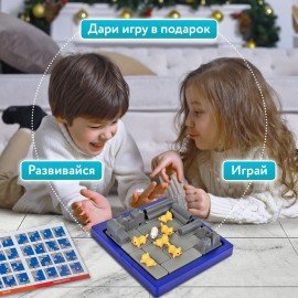 Настольная логическая игра IQ ТРЕНИНГ "Кошки-Мышки", 1TOY, Т25478