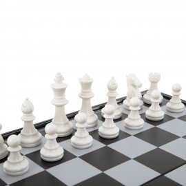 Шахматы, шашки, нарды "3в1", магнитные ХИТ, доска 32*32см, ЗОЛОТАЯ СКАЗКА, 665764