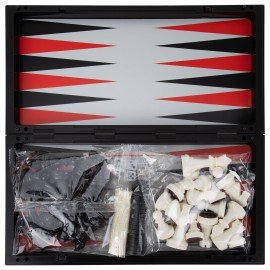 Шахматы, шашки, нарды "3в1", магнитные ХИТ, доска 32*32см, ЗОЛОТАЯ СКАЗКА, 665764