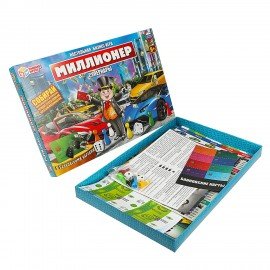 Настольная бизнес-игра "Миллионер", АССОРТИ, 330х220х30 мм, УМНЫЕ ИГРЫ
