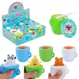 Игрушка-антистресс "ВЕСЕЛЫЕ ЧАШКИ", 6 см, ассорти, 3 вида, дисплей, JOLLY JOT (ДЖОЛЛИ ДЖОТ), 665769
