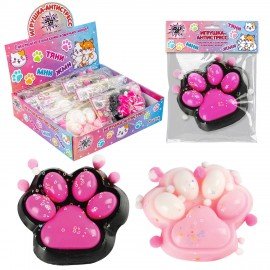 Игрушка-антистресс "МЕГА КОШАЧЬЯ ЛАПКА", 13*10 см, ассорти 2 цвета, дисплей, JOLLY JOT (ДЖОЛЛИ ДЖОТ), 665778