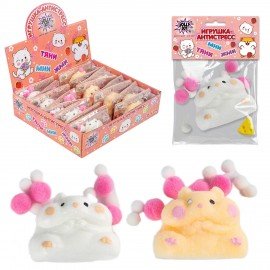 Игрушка-антистресс "ХОМЯЧОК", 6*4 см, ассорти 2 вида, дисплей, JOLLY JOT (ДЖОЛЛИ ДЖОТ), 665783