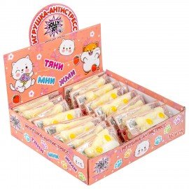 Игрушка-антистресс "КОТИК-ТОСТИК", 8*7 см, дисплей, JOLLY JOT (ДЖОЛЛИ ДЖОТ), 665784