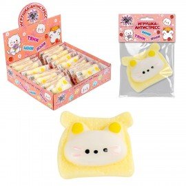 Игрушка-антистресс "КОТИК-ТОСТИК", 8*7 см, дисплей, JOLLY JOT (ДЖОЛЛИ ДЖОТ), 665784