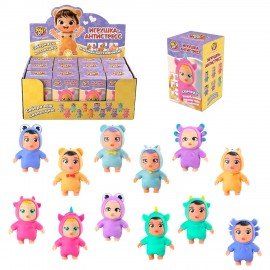 Игрушка-антистресс "МАЛЫШОК В КОСТЮМЧИКЕ", ассорти 6 видов, дисплей, JOLLY JOT (ДЖОЛЛИ ДЖОТ), 665786