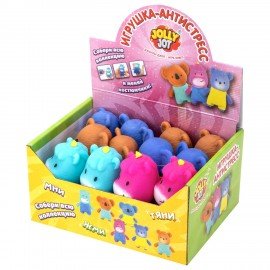 Игрушка-антистресс "ЖИВОТНЫЕ В КОСТЮМЧИКЕ", ассорти 6 видов, дисплей, JOLLY JOT (ДЖОЛЛИ ДЖОТ), 665787