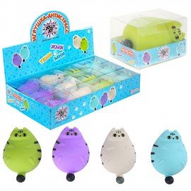 Игрушка-антистресс "КОТЕЙКА", 14 см, ассорти, 4 цвета, дисплей, JOLLY JOT (ДЖОЛЛИ ДЖОТ), 665791