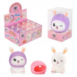 Игрушка-антистресс "МИЛЫЙ ЗАЙКА", 10,5 см, ассорти, 2 цвета, дисплей, JOLLY JOT (ДЖОЛЛИ ДЖОТ), 665794