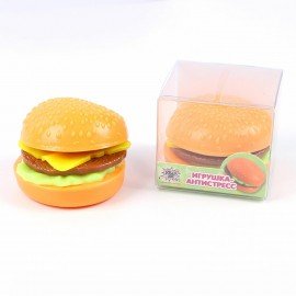 Игрушка-антистресс "БУРГЕР", 7 см, дисплей, JOLLY JOT (ДЖОЛЛИ ДЖОТ), 665799