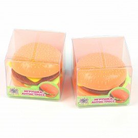 Игрушка-антистресс "БУРГЕР", 7 см, дисплей, JOLLY JOT (ДЖОЛЛИ ДЖОТ), 665799