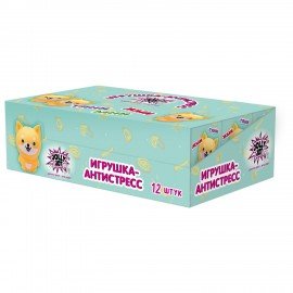 Игрушка-антистресс "ВЕСЁЛЫЙ ПЁСИК", 5,5х8 см, дисплей, JOLLY JOT (ДЖОЛЛИ ДЖОТ), 665802