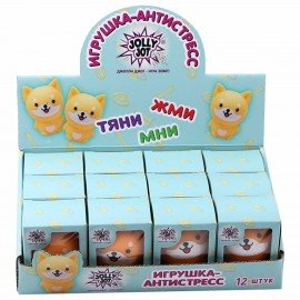 Игрушка-антистресс "ВЕСЁЛЫЙ ПЁСИК", 5,5х8 см, дисплей, JOLLY JOT (ДЖОЛЛИ ДЖОТ), 665802
