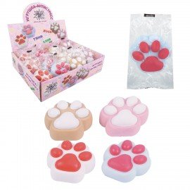 Игрушка-антистресс "КОШАЧЬЯ ЛАПКА", 6,5х6 см, ассорти 4 цвета, JOLLY JOT (ДЖОЛЛИ ДЖОТ), 665805